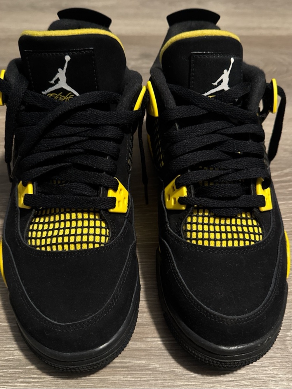Jordan Black and Yellow Men's Sneakers